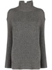 high-neck cashmere jumper