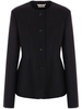 buttoned long-sleeve blazer