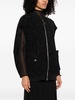 rhinestone-embellished padded gilet