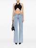 mid-rise flared-leg jeans