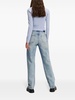 high-rise straight-leg jeans