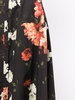 floral-print pleated skirt