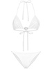 logo-plaque triangle bikini set