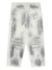 spray-paint straight-leg track pants