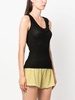 ribbed-knit wool tank top