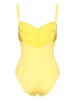 sweetheart-neck ruched swimsuit 