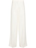 mid-rise organza palazzo pants