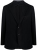 single-breasted virgin wool-blend blazer