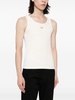 looped logo tank top