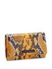 Ulyana snakeskin-effect clutch bag