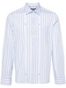 La Chemise Manches Longue striped cotton shirt