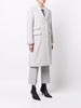 houndstooth-pattern bouclé cashmere overcoat