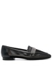 10mm mesh square-toe loafers