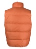 zip-up quilted down gilet