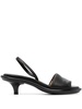 slingback leather sandals