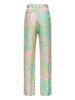 abstract-print straight-leg trousers