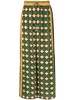 Jealousy And Jewels printed silk palazzo trousers