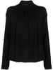 panelled virgin wool-blend top