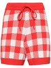 gingham knit Shorts