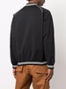 logo sleeve bomber jacket