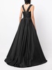 cut-out taffeta gown