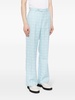 Heart Monogram-jacquard wool trousers