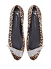 Iveery leopard-print ballerina shoes