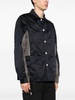 spread-collar panelled shirt jacket