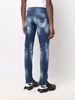 Super Straight distressed denim jeans