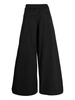 oversized-pockets wide-leg trousers