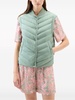 chevron-quilted padded gilet