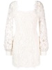 floral lace-embellished minidress