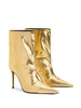 Alex metallic finish 105mm ankle boots