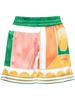 Summer Court silk shorts