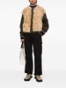 shearling-panel bomber jacket