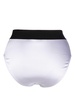 White Logo Waistband High-Waisted Briefs