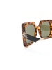 tortoiseshell oversize-frame sunglasses