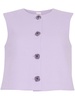 Remo crystal-buttons vest