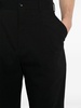 two-way tapered wool trousers