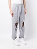 cut out-heart track pants