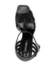 interwoven-straps leather sandals