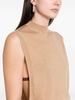 fine-knit cut-out top