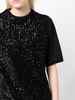 sequinned velvet T-shirt