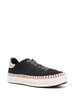 Black Telma Cotton Flatform Sneakers