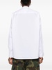 buckle-fastening cotton shirt