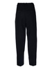 pleated tapered wide-leg trousers