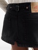 low-rise denim mini-skirt