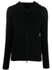 cashmere hooded cardigan