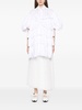 petal-sleeve frilled shirt