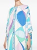 Pesci-print kaftan maxidress